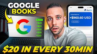 Passive Income Get Paid 20 Every 30min With Google Books Using AI [upl. by Orelu]