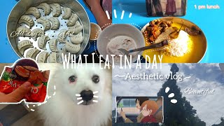 what I eat in a day🍿☕ Aesthetic Vlog homemade food peaceful life [upl. by Cohligan]