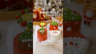 Christmasthemed Mini Lunch Box CakesBento Cakes tarasrecipes [upl. by Norton]