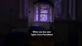 When you buy your Christmas lights from Poundland christmas budgetshopping christmaslights [upl. by Rudman]