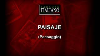 Paisaje🔥 Franco Simone Version Karaoke 🎤 Éxito Italiano en Español🎤 [upl. by Eelamme]