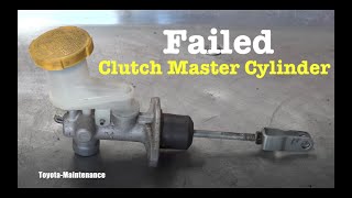 Clutch Master Cylinder Failure [upl. by Baiss]