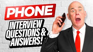 PHONE INTERVIEW QUESTIONS amp ANSWERS A Real ‘LIVE’ Telephone Job Interview Example [upl. by Telrats]