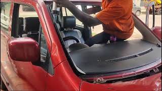 Wagon R type 2 windshield glass replacement at AGS Kozhikode [upl. by Eilyak]