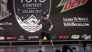 Jose Madrigal  Spin Top Division  3rd Place  World Yoyo Contest 2017 [upl. by Engedus726]