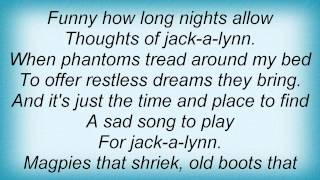 Jethro Tull  Jack A Lynn Lyrics [upl. by Verity]