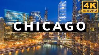 Chicago 【4K】 City Tour  Downtown Amazing Travel Experience [upl. by Aneba]