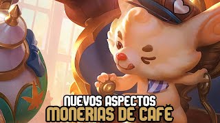 NUEVAS SKINS Monerías de café para League of Legends  Jinx Lulu Poppy y Rumble [upl. by Sherrill]