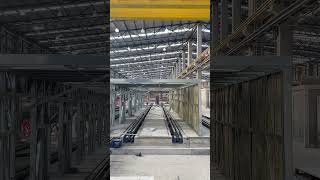 Fiber Cement Board Production Line PreCuring Room Installation fibercementboardproductionline [upl. by Aretta]