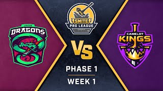 SMITE Pro League Phase 1 Week 1 Jade Dragons vs Camelot Kings [upl. by Imuyam112]