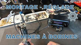 Tout savoir sur le montage et réglage des machines à bobines pour tatouer [upl. by Ayenat]