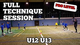 Coerver Training ⚽️ Full Technique Session ✅️ U12 U13 [upl. by Calysta7]