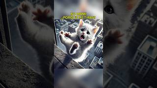 DUEÑA TIRA A SU GATITO😢 cat short viral shortviral gato gatito mascota ia historia gatito [upl. by Adamec]