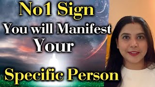 1 Sign You will Manifest your specific Person✨ Law of Attraction SparklingSouls [upl. by Salangia]