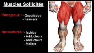 Exercice musculation Cuisses  quot Squat haltères quot [upl. by Ramled411]