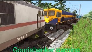 Two train came on same track l train hit train l train accident  train simulator [upl. by Weasner]