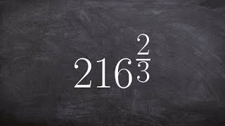 Learn how to evaluate a number raised to a rational exponent [upl. by Esinal]