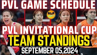 PVL TEAM STANDINGS INVITATIONAL CUP SEPTEMBER 052024CREAMLINE VS EST COLA THAILAND GAME SCHEDULE [upl. by Rape]