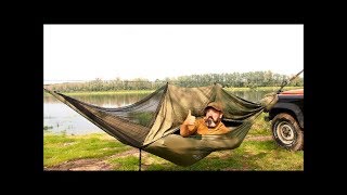 BushBed™  Adventure hammock with unique mosquito net [upl. by Soigroeg963]