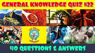 General Knowledge Trivia Quiz Part 22 [upl. by Lovel]