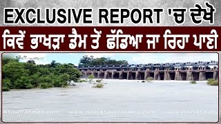 Exclusive Report देखिए Nangal में Bhakra Dam से छोड़े जा रहे पानी की ताज़ा Update [upl. by Tod]