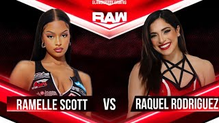 Ramelle Scott vs Raquel Rodriguez RAW EP 42 RAQUEL WINS ROYAL RUMBLE amp WANTS TO DESTROY PRETTY GANG [upl. by Schiffman]