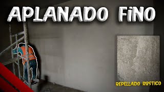 APLANADO FINO Fácil y Rápido Sobre un ENJARRE o REPELLADO de Muros  ConstruProceso [upl. by Seyer844]