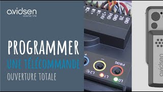 Comment programmer 1 télécommande pour 1 ouverture totale pour 1 motorisation battante 24V Avidsen [upl. by Aryt]