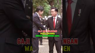 GAJI DAN TUNJANGAN WAKIL PRESIDENGIBRAN RAKABUMING RAKA BESERTA FASILITASNYA [upl. by Heilner]