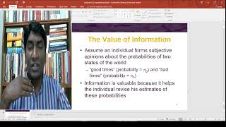 Microeconomics II Lecture 14 Valuing Information and Asymmetric Information  Siddik Rabiyath [upl. by Anitnemelc231]