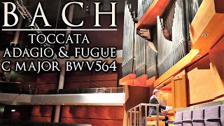 BACH  TOCCATA ADAGIO amp FUGUE C MAJOR BWV 564  ORGAN OF THE BRIDGEWATER HALL  JONATHAN SCOTT [upl. by Oaht]