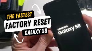 Samsung Galaxy S8 Hard Reset Factory Reset  THIS is the Fastest Way [upl. by Clayborne]