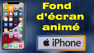 comment mettre un fond décran animé sur iPhone [upl. by Albina497]