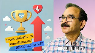 Diabetic to nondiabetic stopped all medicine Dr Pramod Tambe Success Story Dr Dixits Lifestyle [upl. by Odlavso108]