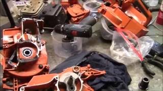 Inside a Husqvarna 395 XP  Tear down to cases and reassemble quotOverviewquot [upl. by Mercer]