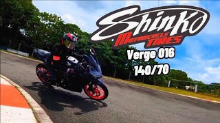 SHINKO VERGE 016  Track Test  Tire Review [upl. by Brody]