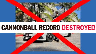 Shocking New Cannonball RECORD [upl. by Ytrebil766]