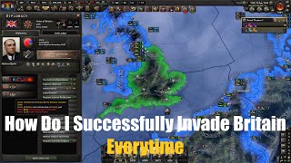 Hoi4 How to SUCCESSFULLY Invade Britain Every time [upl. by Inej]