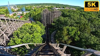 Boss POV 5K INFAMOUS Wooden Coaster Six Flags St Louis Eureka MO [upl. by Yornoc156]