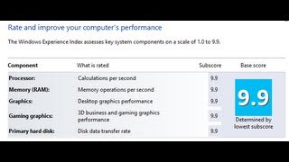 How To Change Your Windows Experience Index Score [upl. by Neiman893]