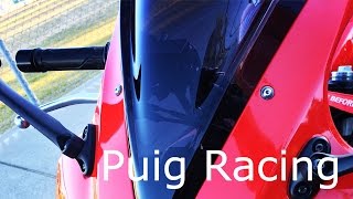 Honda CBR300R  Installation and Review of Puig Racing Windscreen [upl. by Aicinet]