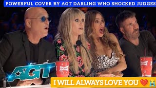 HOW AGT DARLING SHOCKED JUDGES WITH THIS COVER LIVE ON AGT EMOTIONAL 😭💔😥 funny trending music [upl. by Ydnagrub]