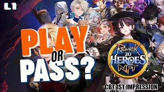 CBT Review of Ragnarok 20 HeroesNFT [upl. by Leamaj929]