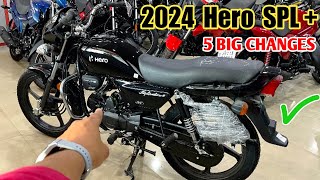 New HERO Splendor Plus BS6 Dark Edition 2024  Launched  Review  Price  Mileage  In Hindi [upl. by Nathanael193]