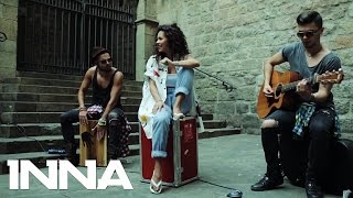 INNA  Low  Live on the street  Barcelona [upl. by Anertac]