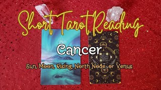 Short Tarot Reading For Cancer Sun Moon Rising North Node Venus tarot cancer tarotreading short [upl. by Silberman226]