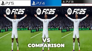 FC 25 PS5 Vs PS4 Vs PS3  Comparison [upl. by Nels]