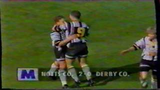 199394 Notts County 4 Derby County 1  25091993 [upl. by Naujid]