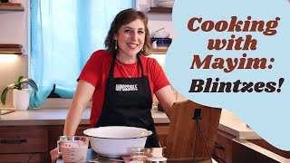 Cooking Vegan Blintzes for Shavuot  Mayim Bialik [upl. by Madaih281]