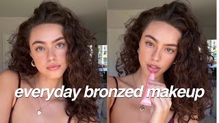 Daily Bronzed amp Glowy Makeup Routine 2024 [upl. by Ayal]